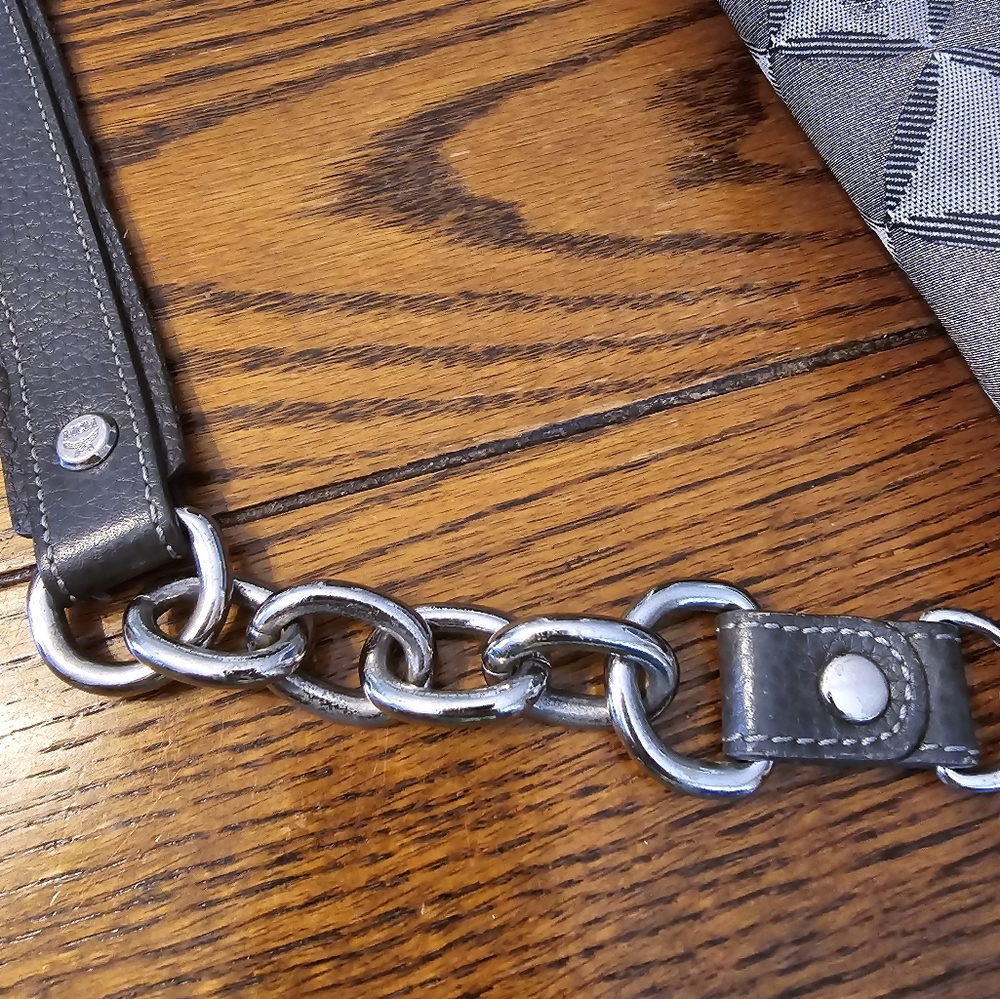 MCM RARE Gray Glitter Canvas Handbag in EUC - Picture 11 of 16
